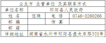祁阳县白竹、白水污水处理厂建设项目（BOT）