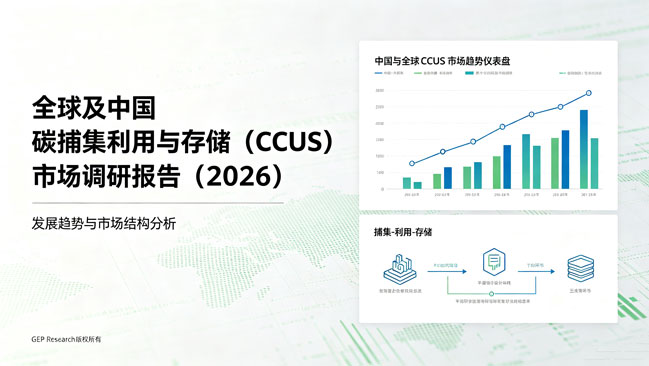 碳捕集利用与存储(CCUS)市场调研报告